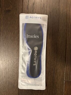 Rothy's Black Insoles with Blue Trim